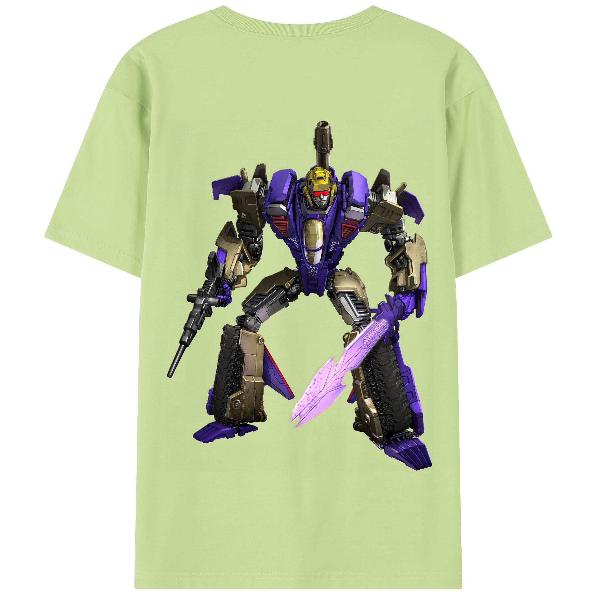 （画像用） Transformers トランスフォーマー 綿100％半袖Tシャツ（背面プリント）